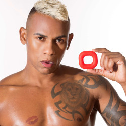 Sport Fucker Cockring en silicone Big Boner 32mm Rouge